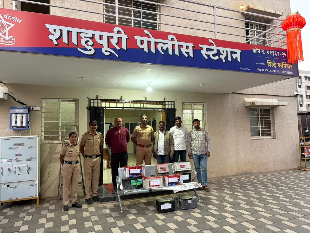 शाहूपुरी पोलिसांकडून बॅटऱ्या चोरणाऱ्या आरोपीला अटक