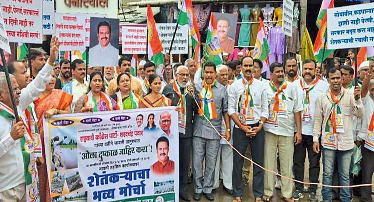 जावळी तालुक्यात ओला दुष्काळ जाहीर करा